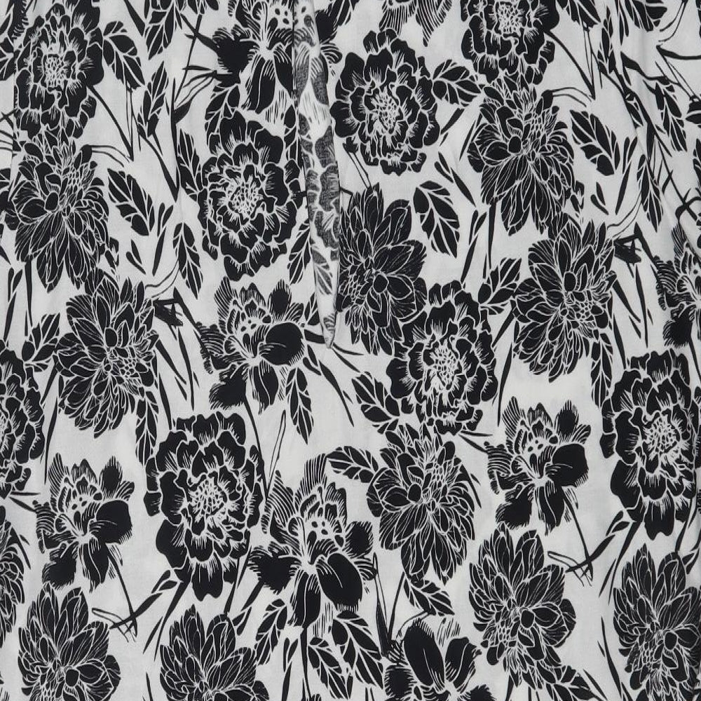 M&Co Womens Multicoloured Floral  A-Line  Size 16