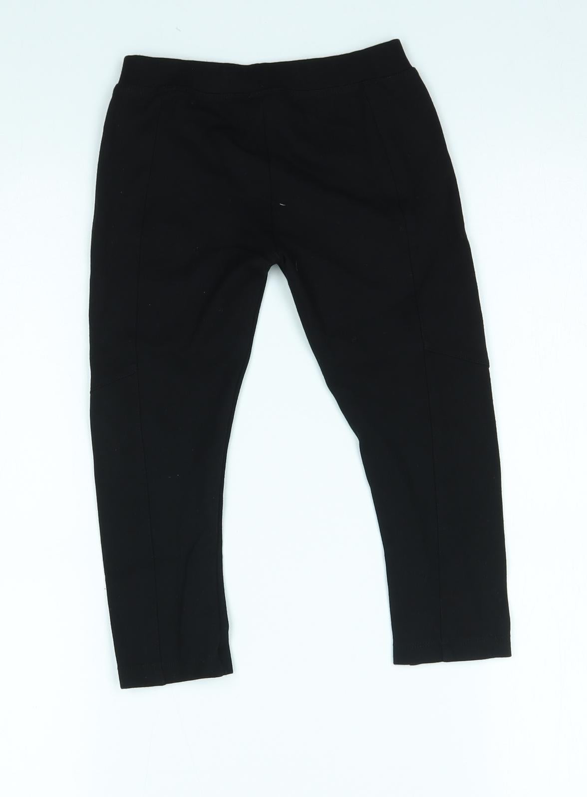 NEXT Girls Black    Trousers Size 4 Years - leggings