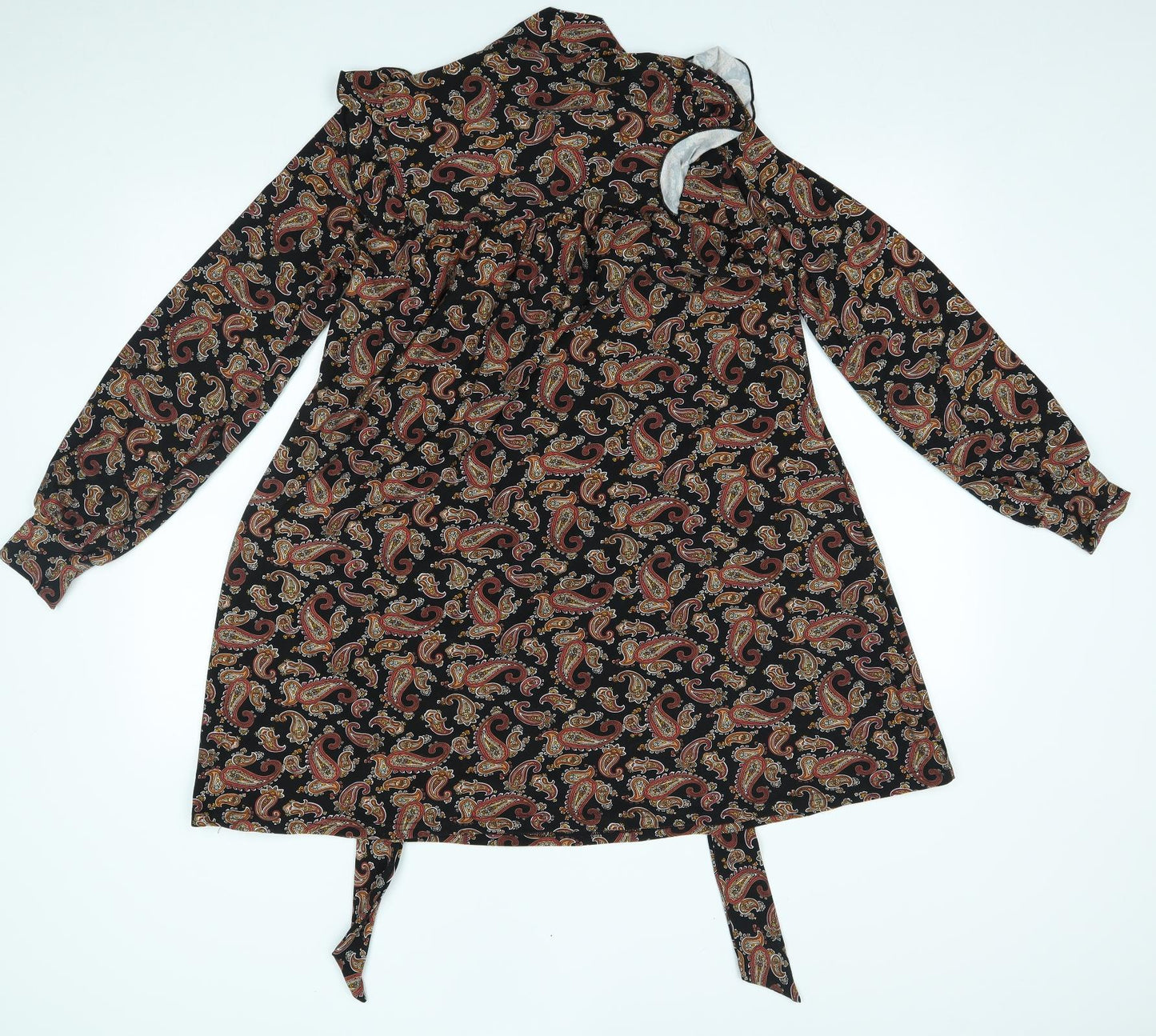 QED London Womens Brown Paisley  A-Line  Size 8