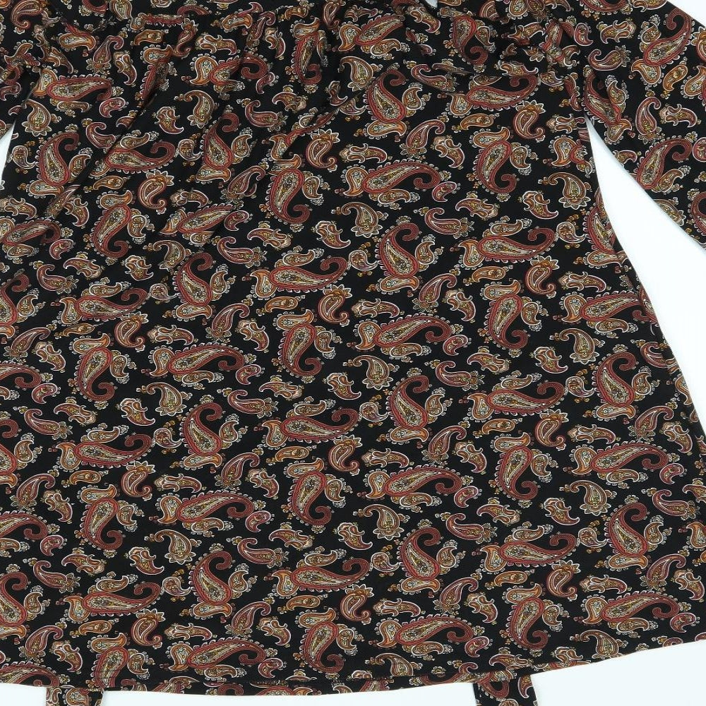 QED London Womens Brown Paisley  A-Line  Size 8