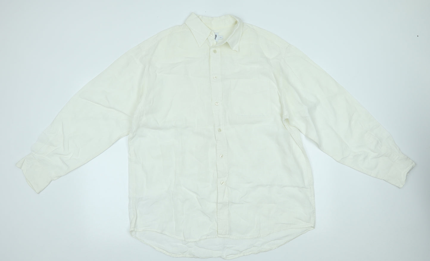 Gap Womens White   Basic Button-Up Size L