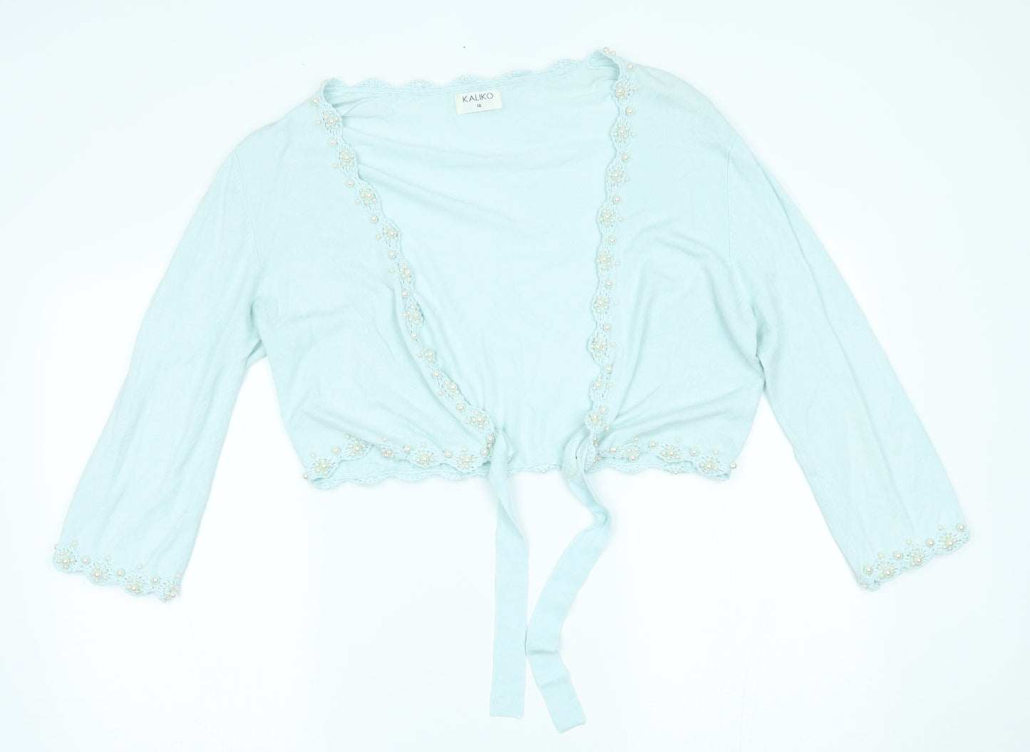 Kaliko Womens Blue   Cardigan Jumper Size 16