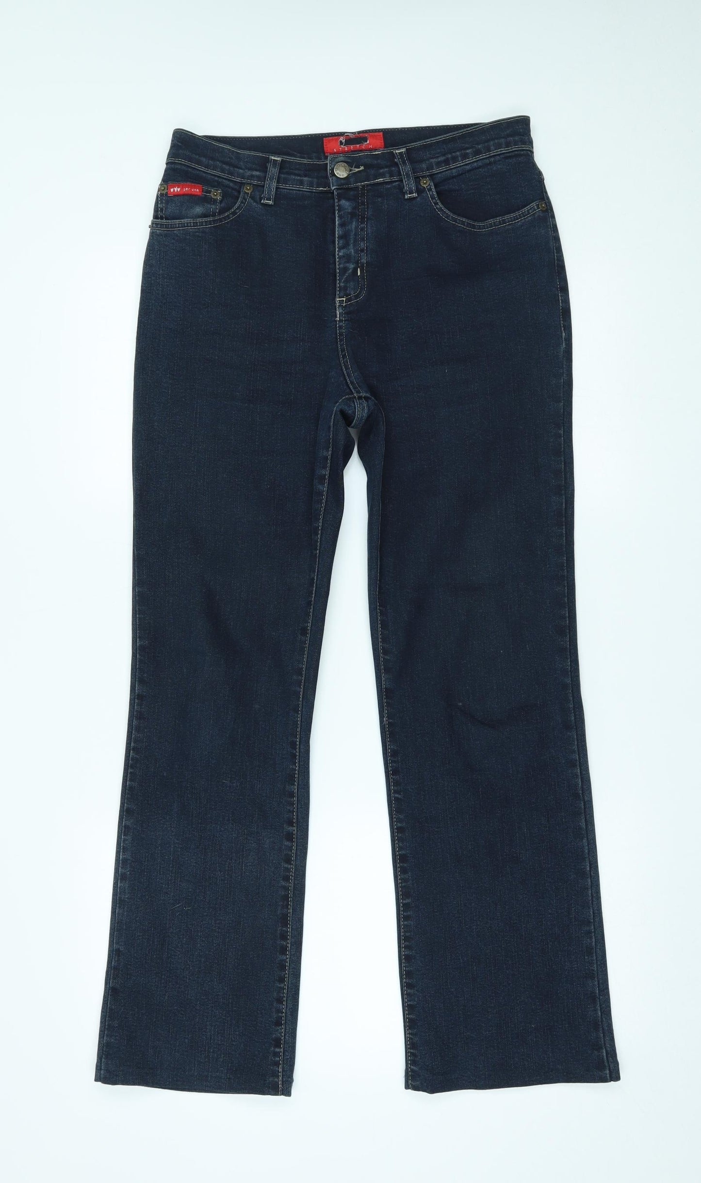 M&S Womens Blue   Straight Jeans Size 30 in L27 in