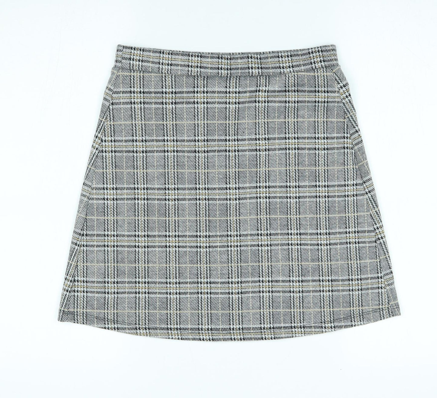 Primark Girls Grey Plaid  A-Line Skirt Size 12-13 Years