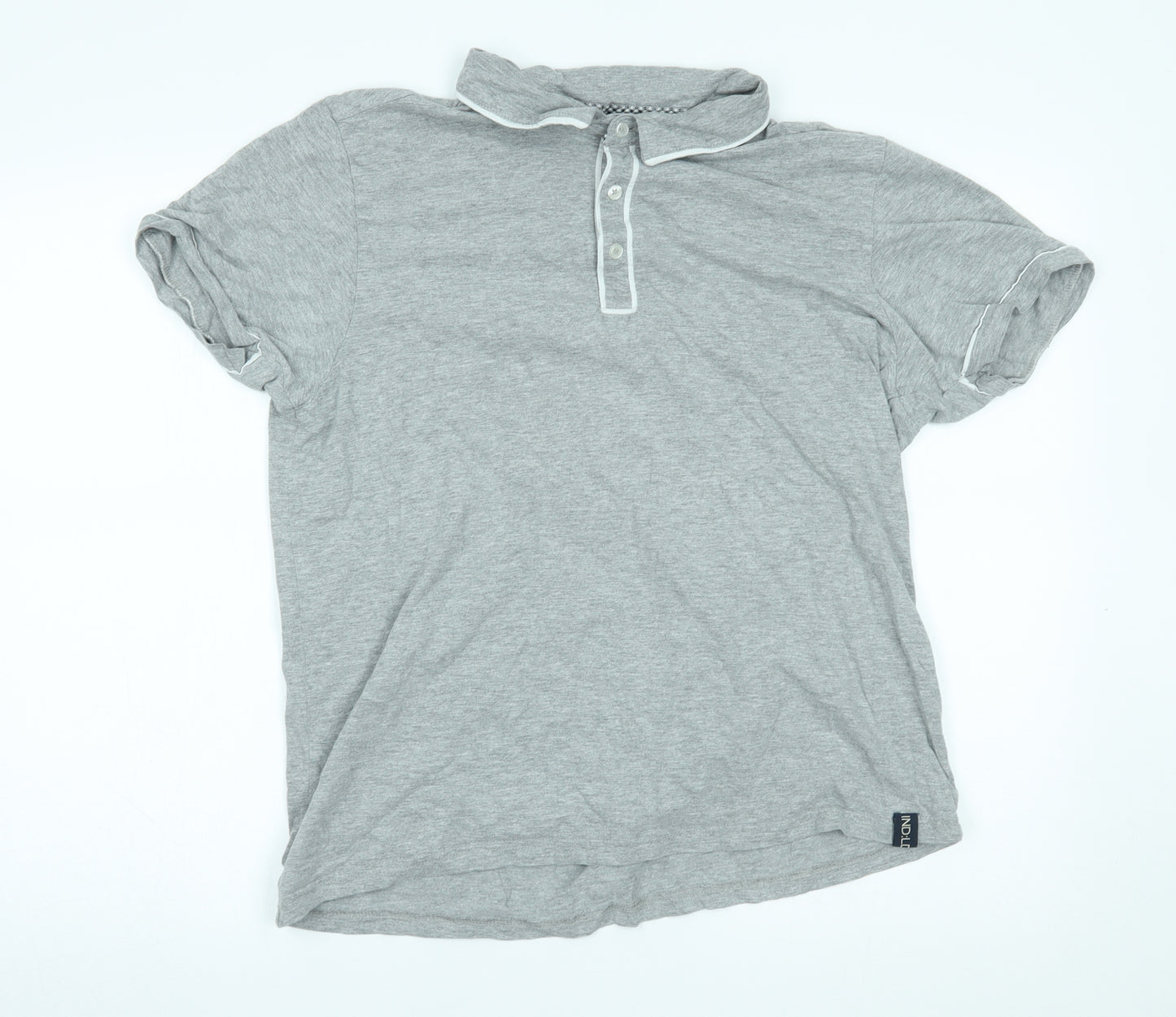 Industrialise Mens Grey    Polo Size L