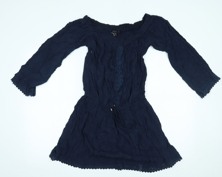 Atmosphere Womens Blue A-Line Size 12