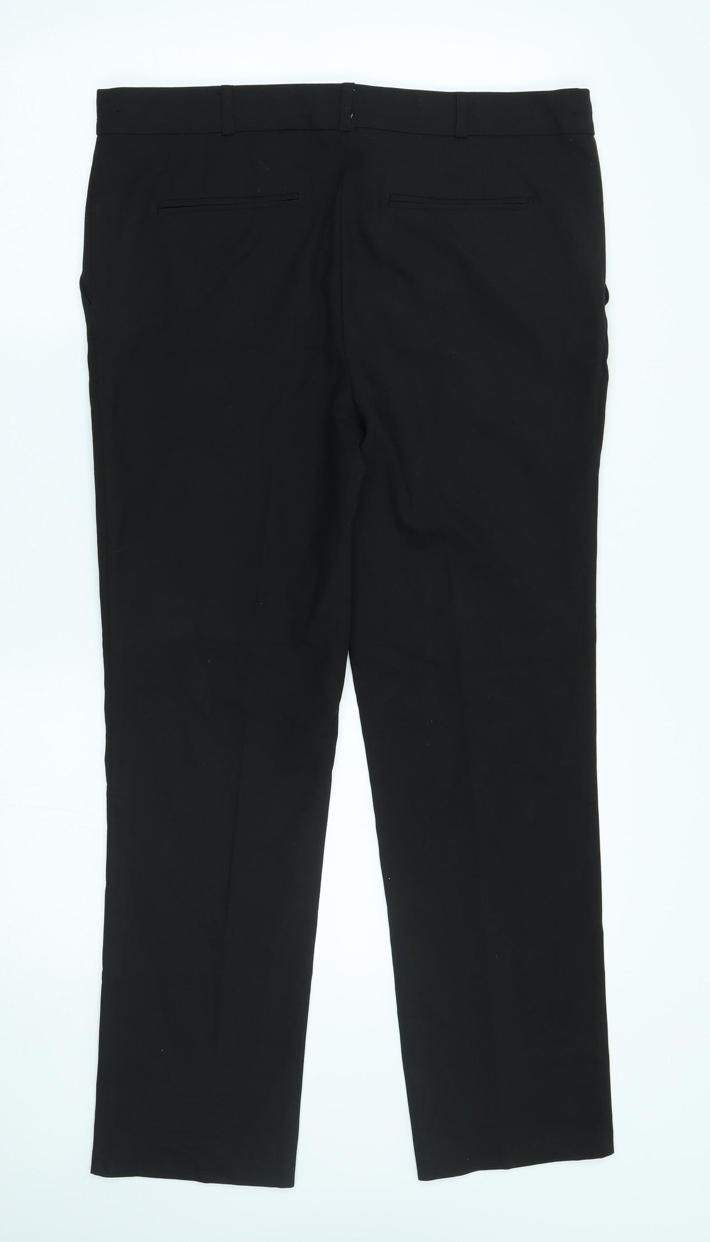 M&S Boys Black   Chino Trousers Size 14 Years