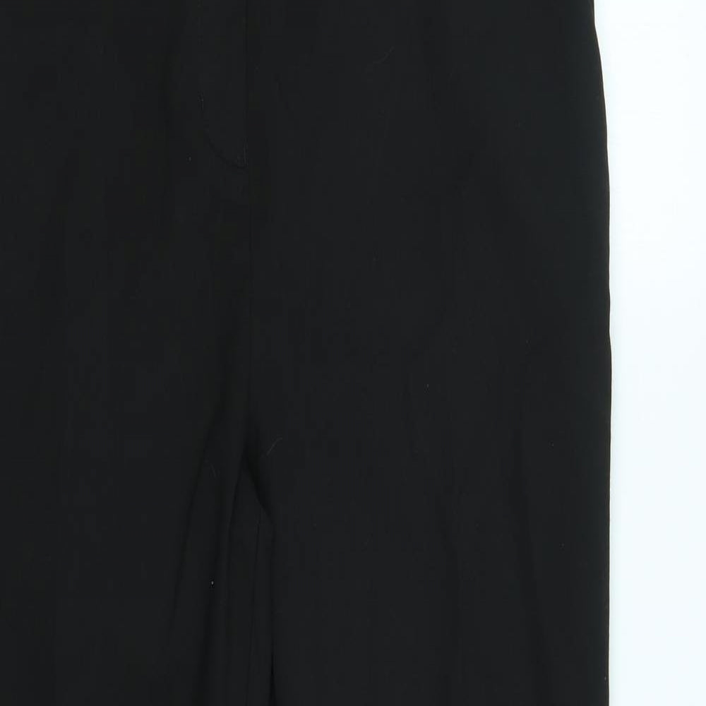 M&S Boys Black   Chino Trousers Size 14 Years