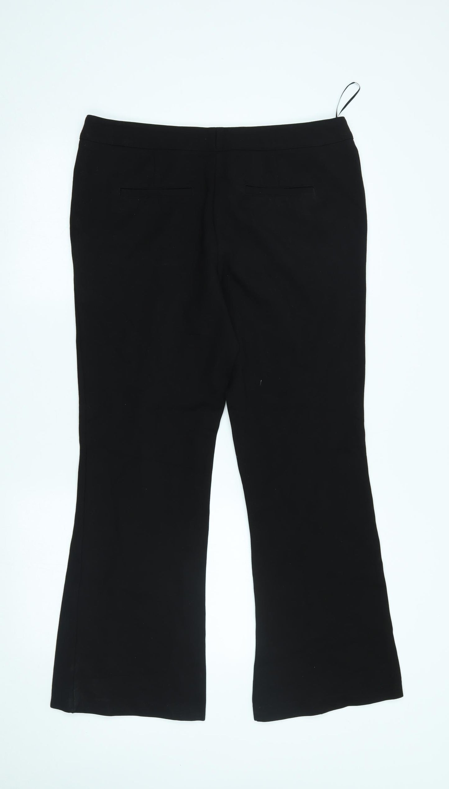 NEXT Womens Black   Bloomer Trousers Size 14 L27 in - bootcut