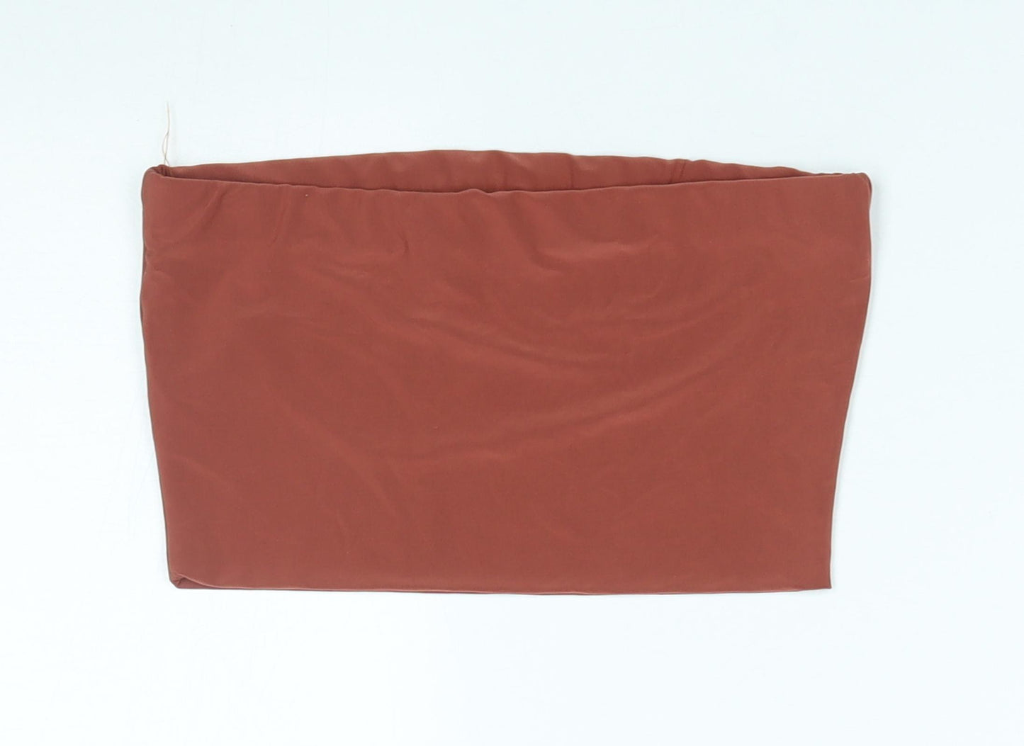 PRETTYLITTLETHING Womens Brown   Cropped Tank Size 6  - boob tube
