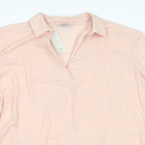 Nutmeg Womens Pink   Basic Blouse Size 18