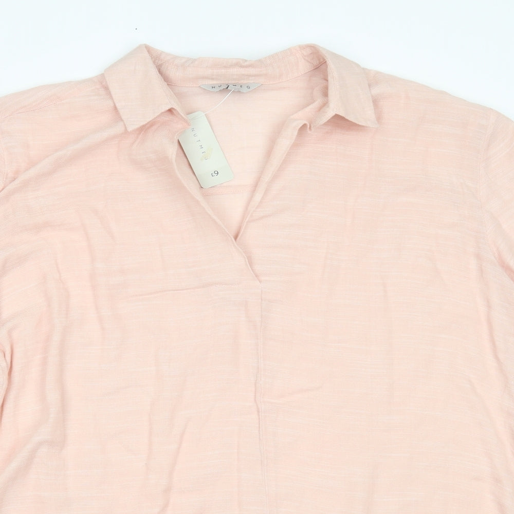 Nutmeg Womens Pink   Basic Blouse Size 18