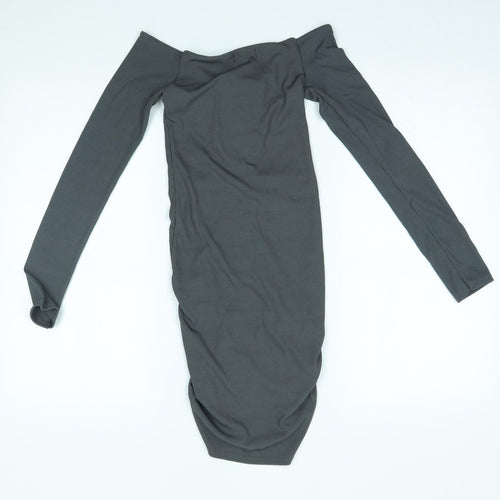 PRETTYLITTLETHING Womens Grey   Bodycon  Size 6