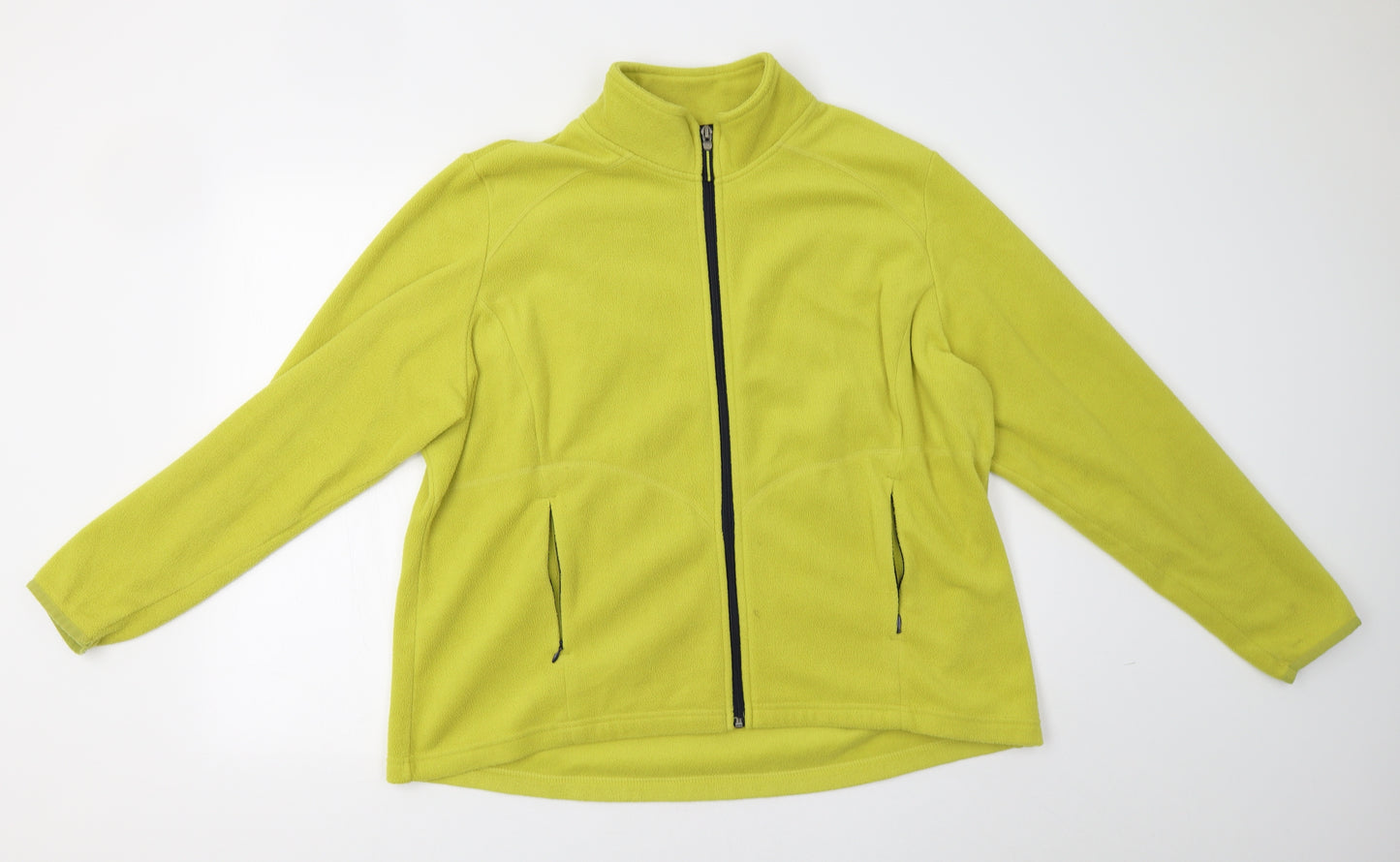 M&S Womens Green   Full Zip Sweatshirt Size 22