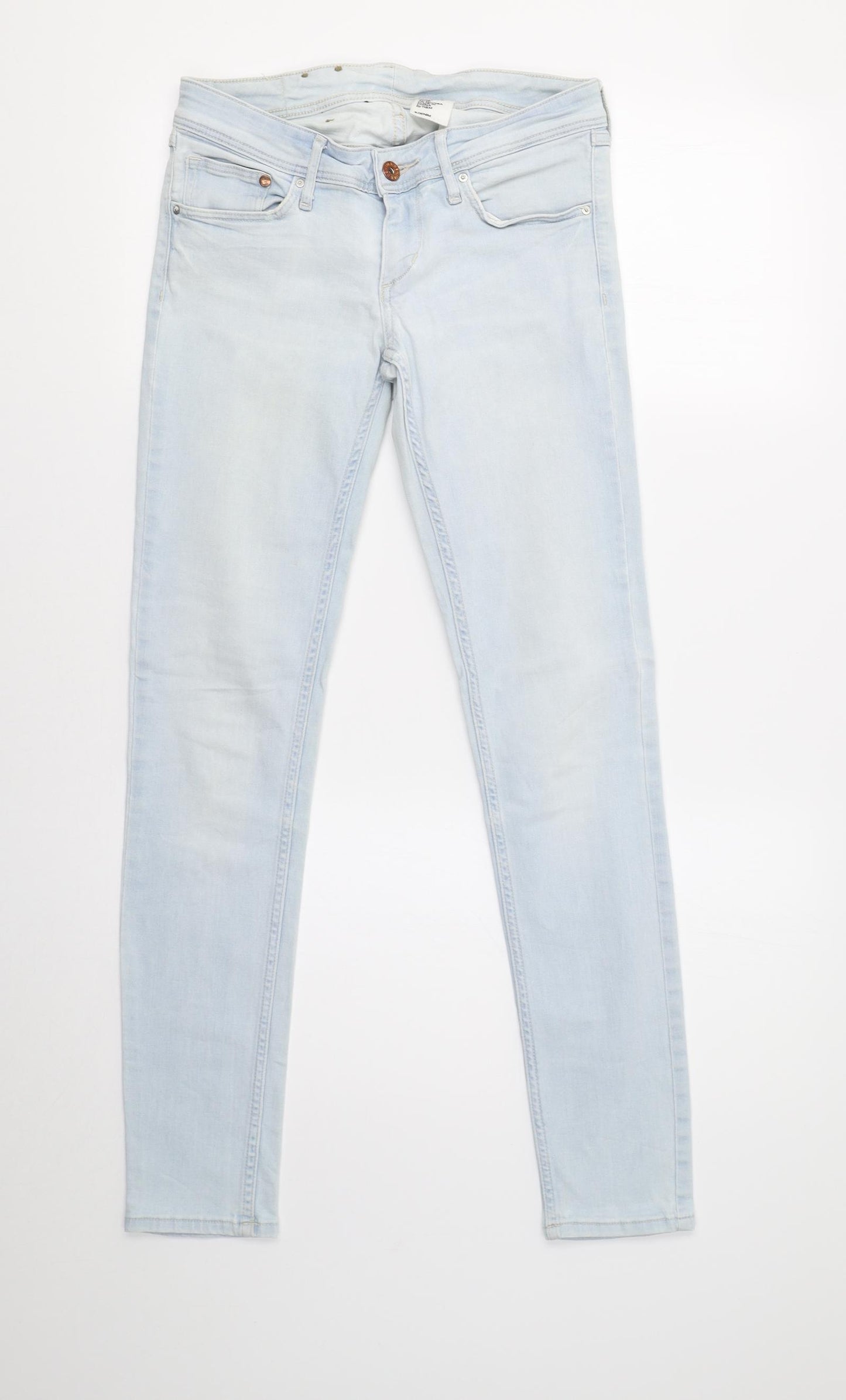 H&M Womens Blue   Skinny Jeans Size 8 L30 in
