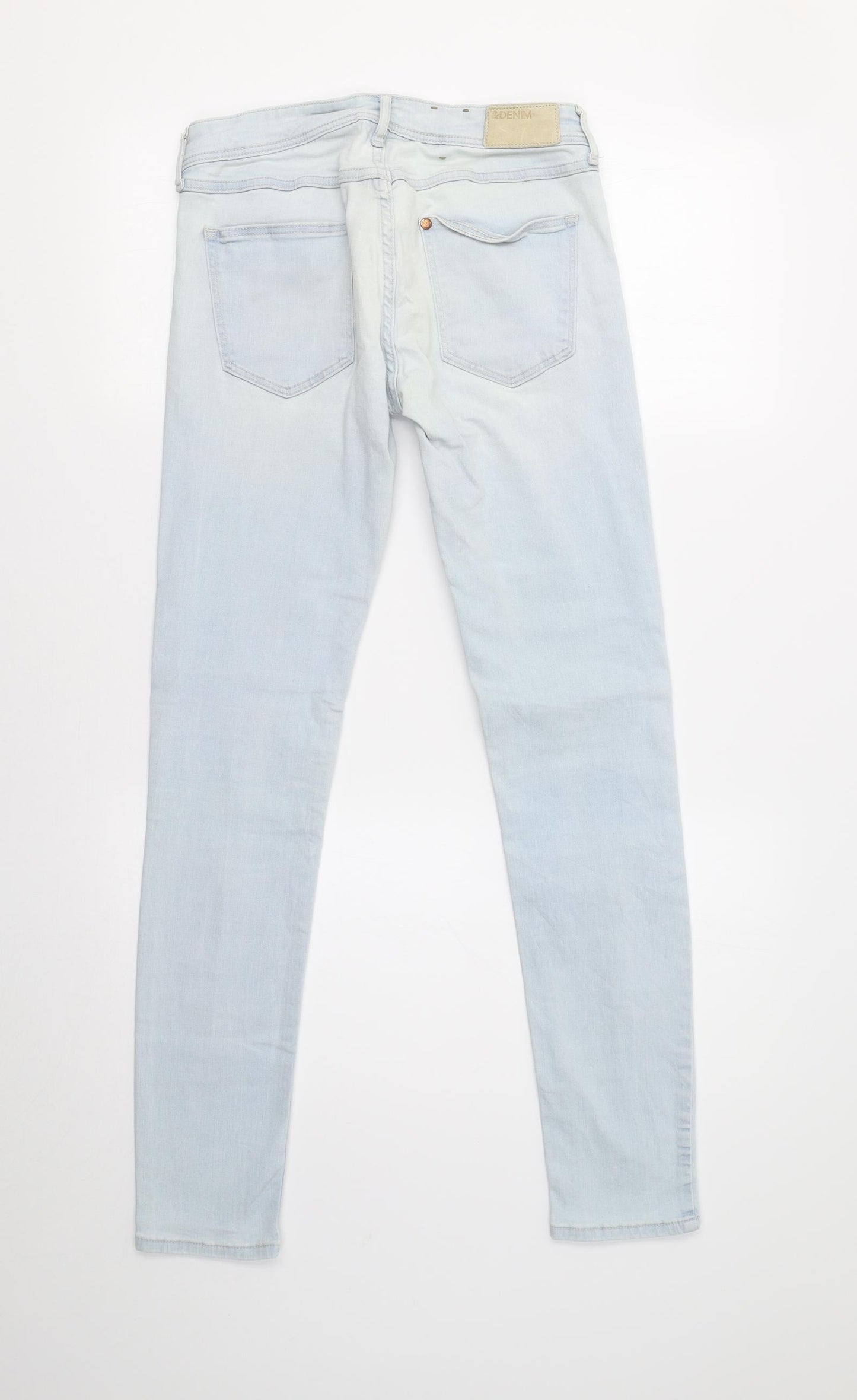 H&M Womens Blue   Skinny Jeans Size 8 L30 in