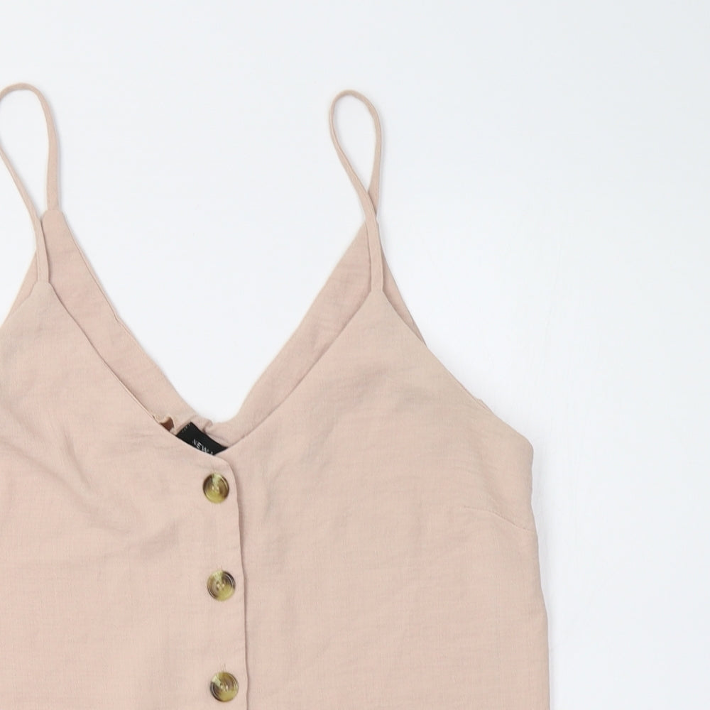New Look Womens Pink   Camisole Tank Size 8