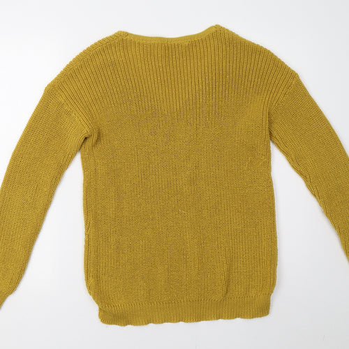 Primark Womens Yellow   Pullover Jumper Size 10