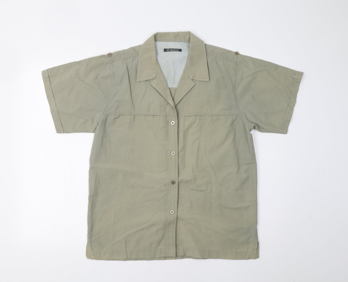 Hawkshead Mens Beige    Button-Up Size M