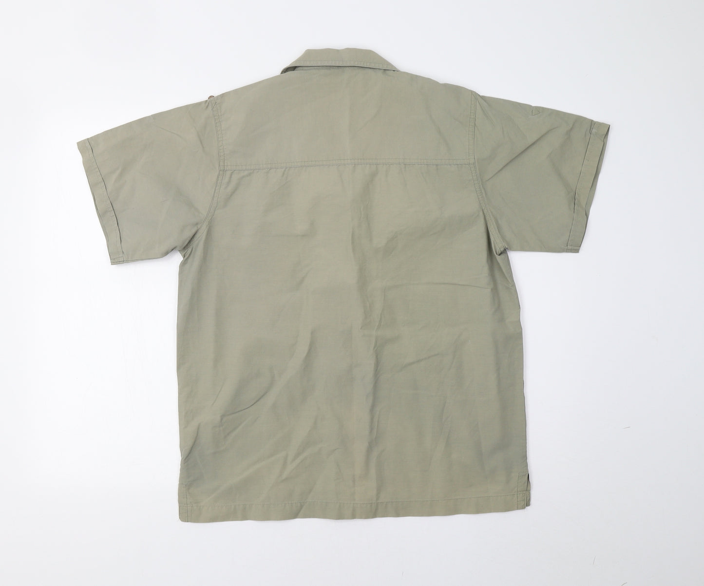 Hawkshead Mens Beige    Button-Up Size M