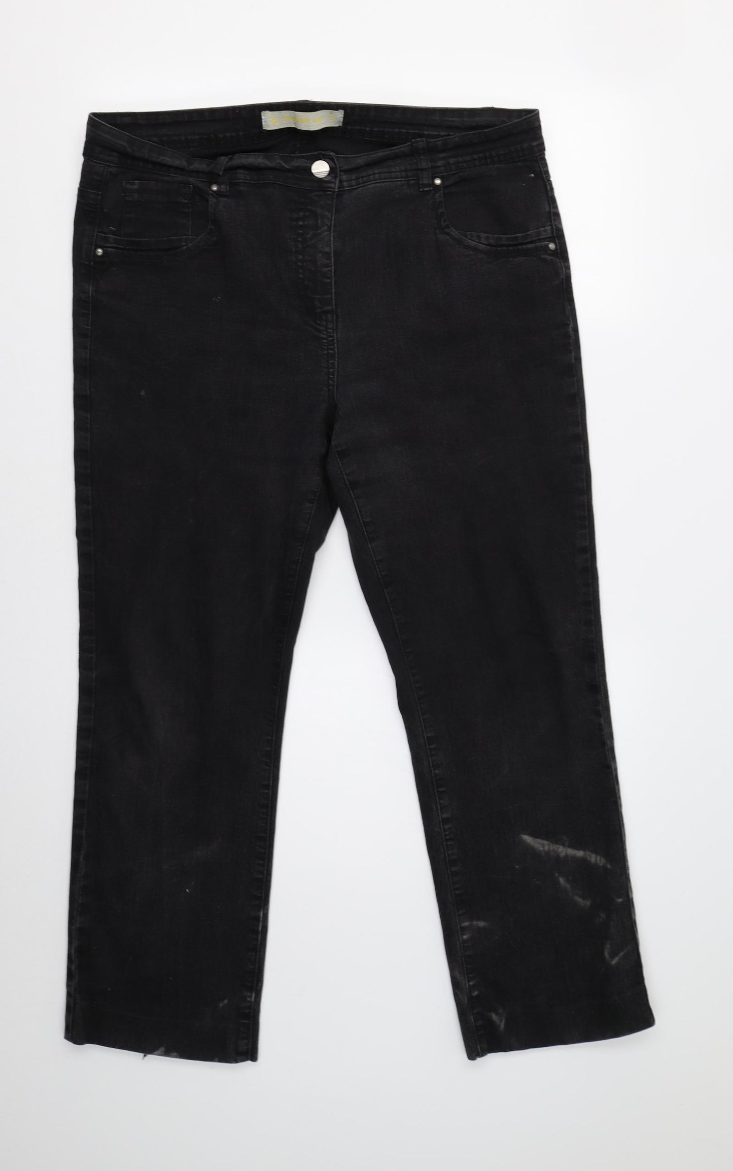 TU Womens Black   Straight Jeans Size 16 L27 in