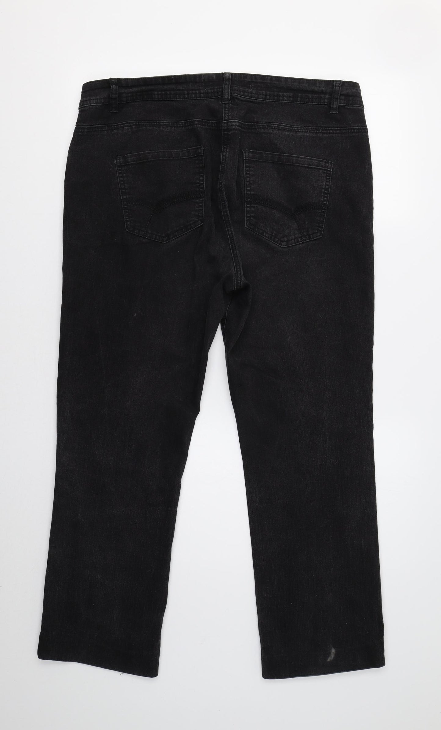 TU Womens Black   Straight Jeans Size 16 L27 in
