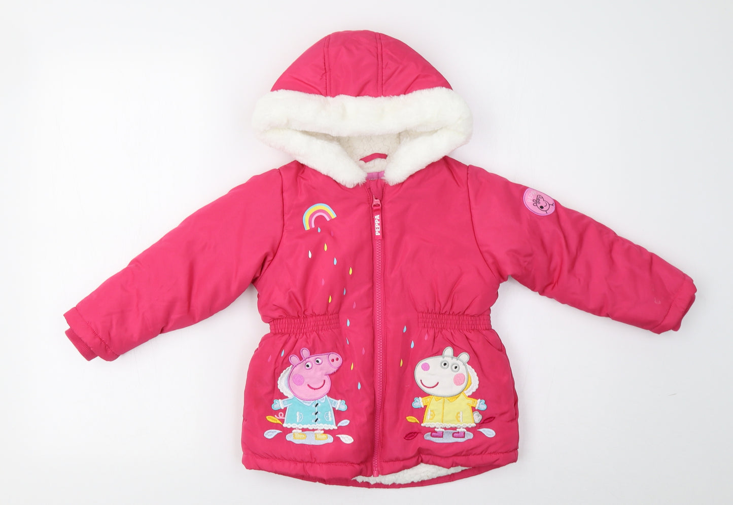 Nutmeg Girls Pink   Puffer Jacket Jacket Size 3-4 Years  - Peppa Pig