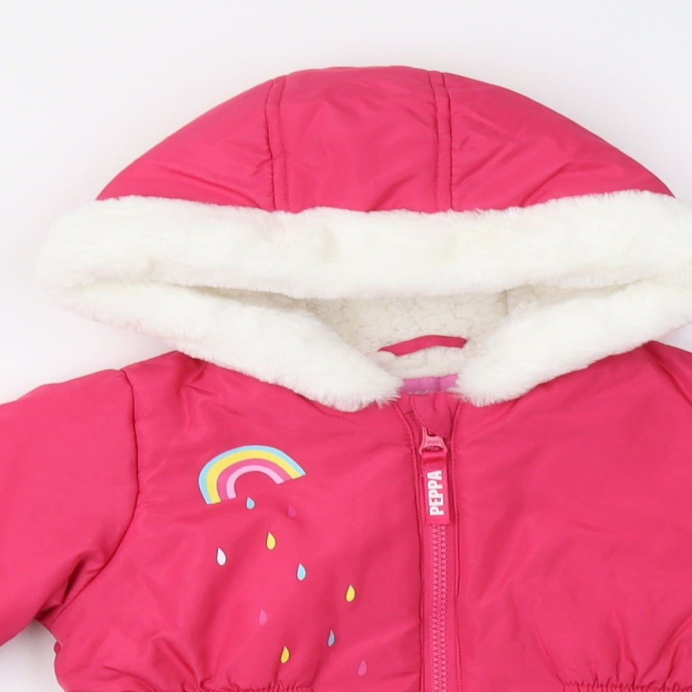 Nutmeg Girls Pink   Puffer Jacket Jacket Size 3-4 Years  - Peppa Pig