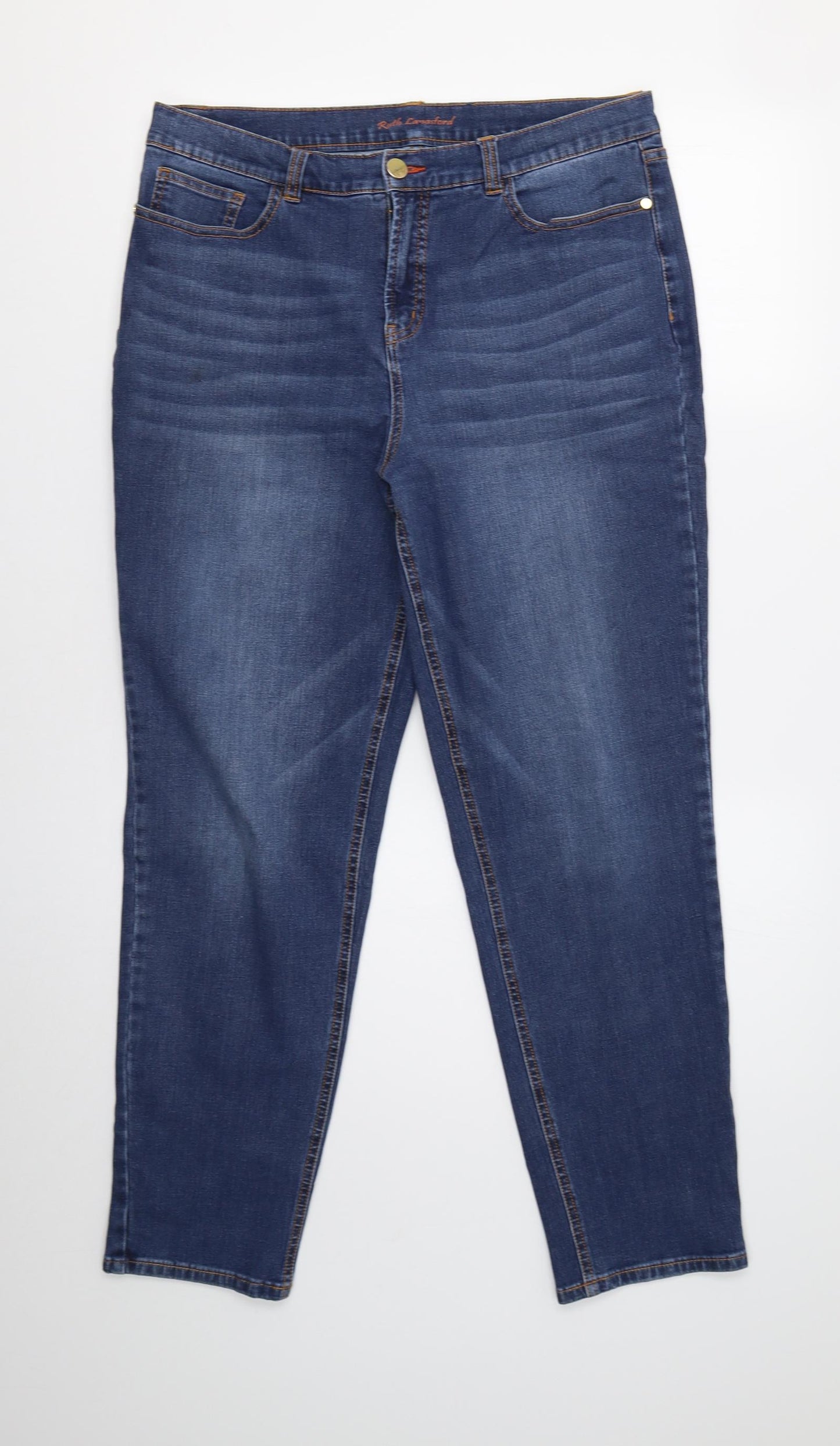Ruth Lanasford Womens Blue   Skinny Jeans Size 14 L28 in