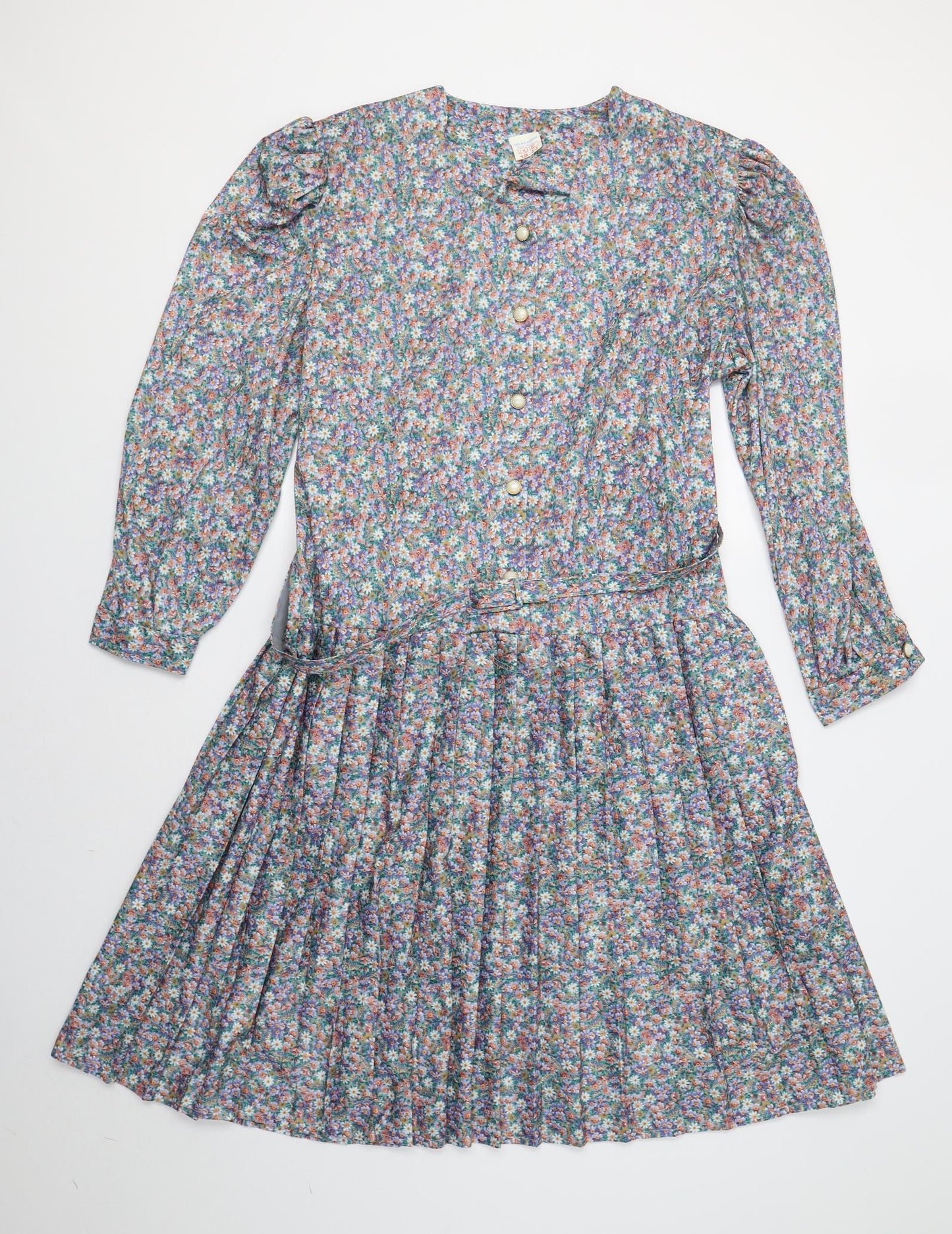 Preworn Womens Multicoloured Floral  Fit & Flare  Size 18