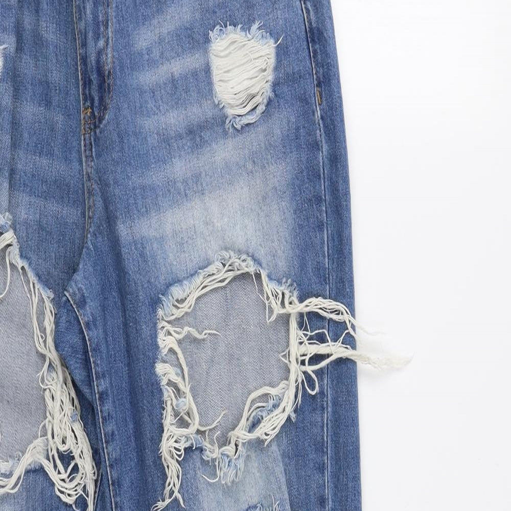 Missguided Womens Blue   Mom Jeans Size 10 L28 in