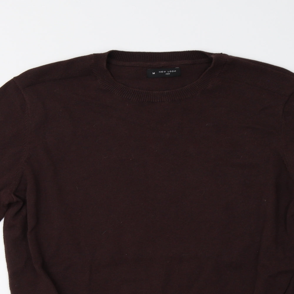 New Look Mens Brown   Pullover Jumper Size M