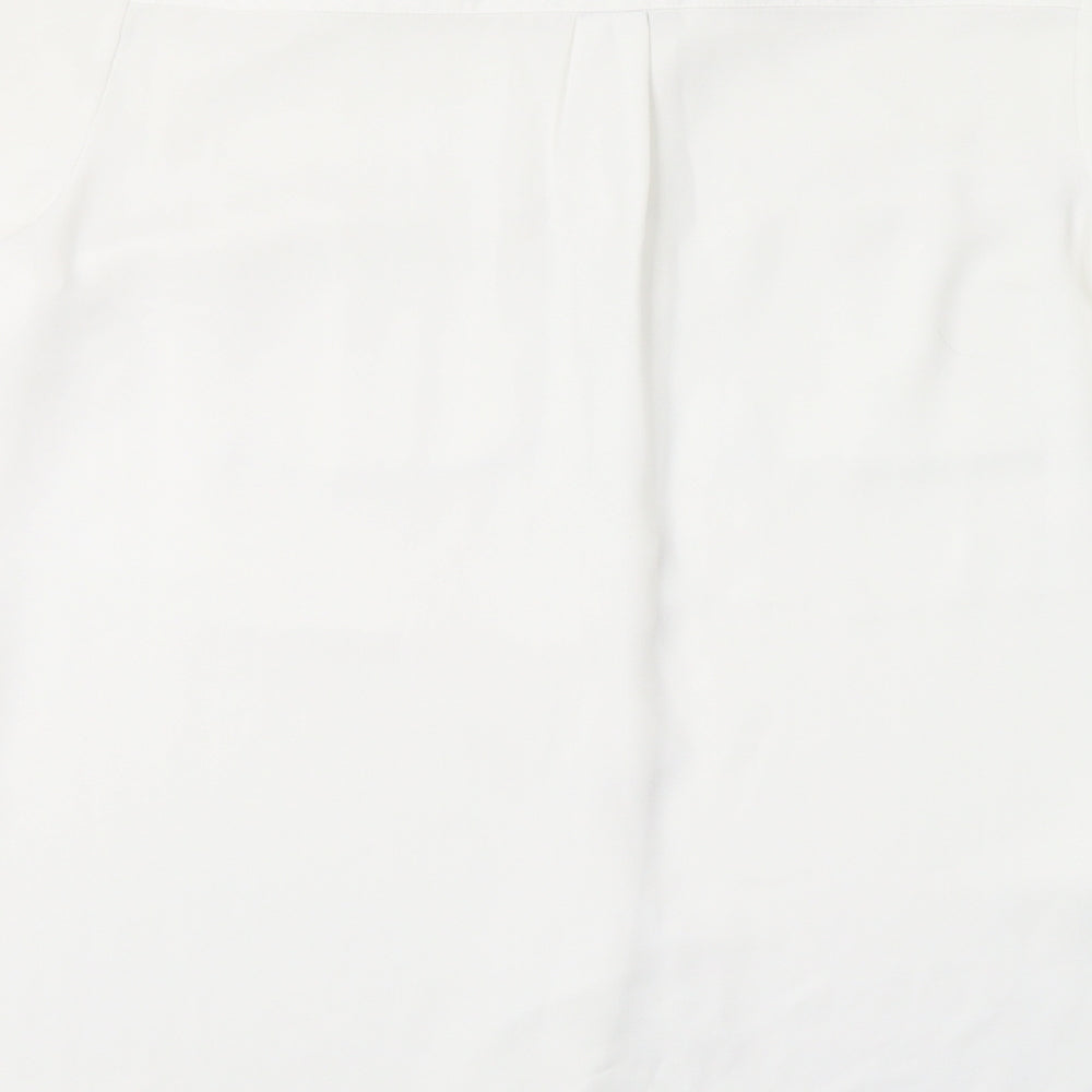 NEXT Womens White   Basic Button-Up Size 6