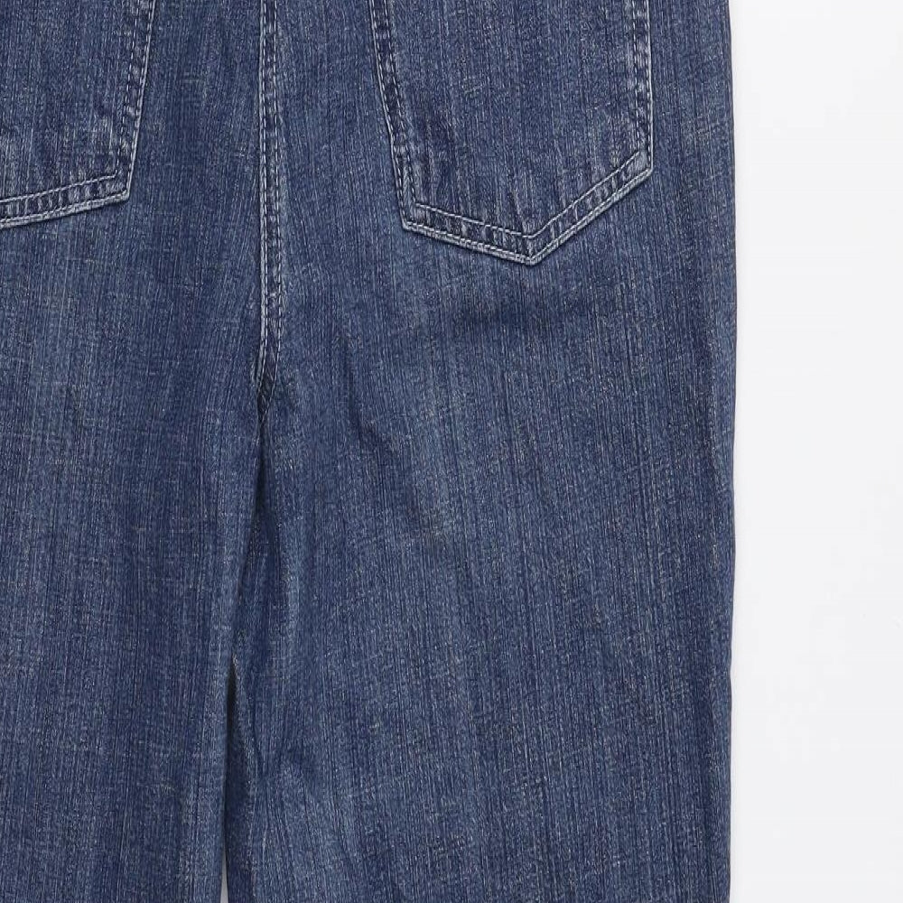 Creations Womens Blue   Cropped Jeans Size 14 L24 in
