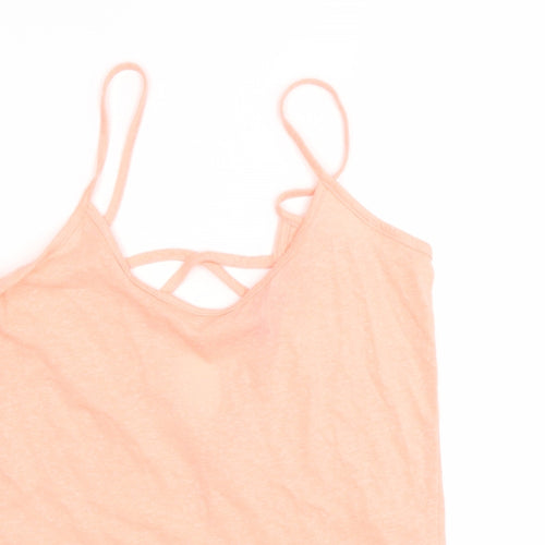 New ok Womens Orange   Basic Tank Size 8