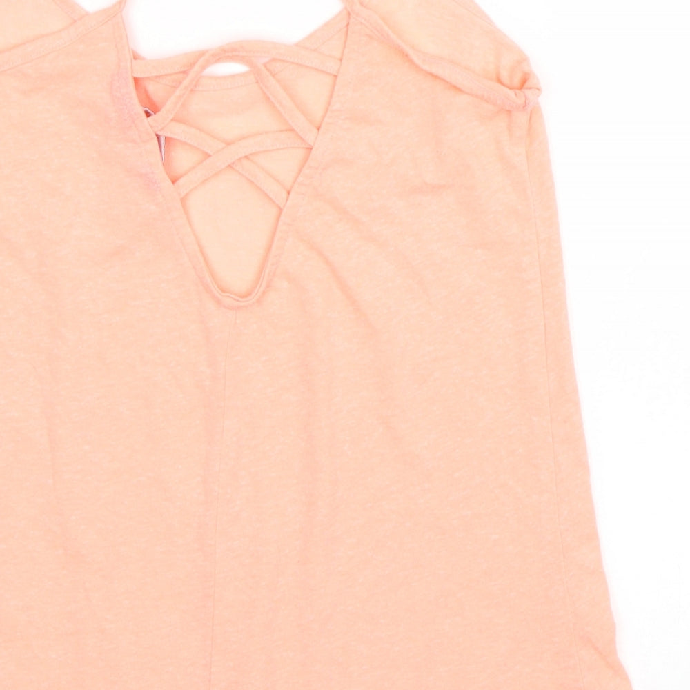 New ok Womens Orange   Basic Tank Size 8