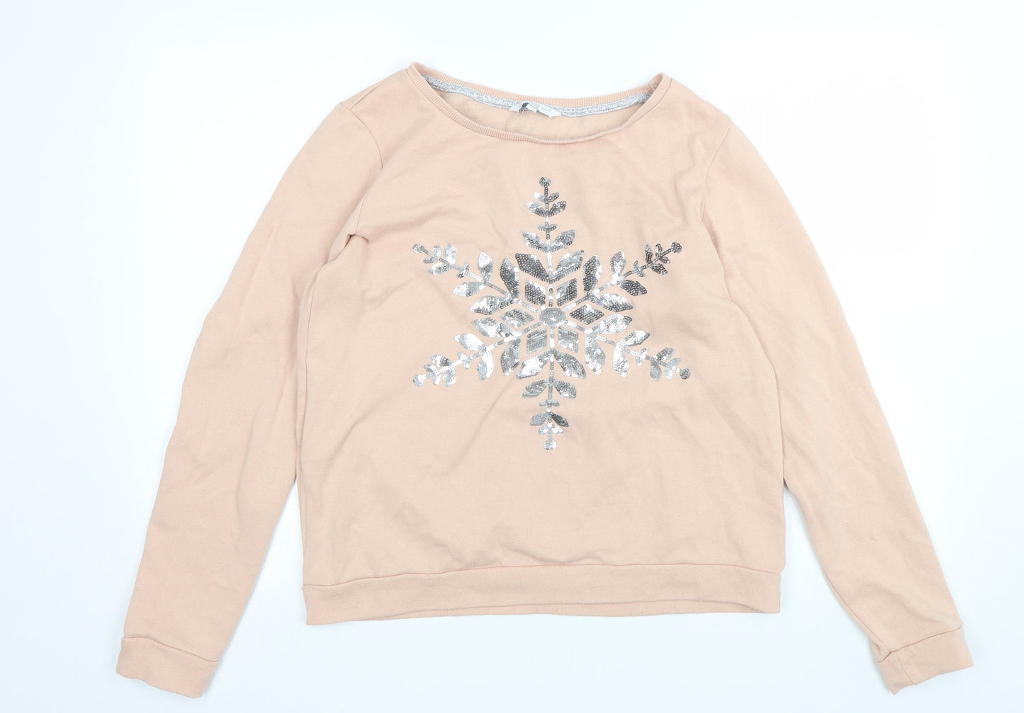 New Look Womens Pink   Pullover Sweatshirt Size 12