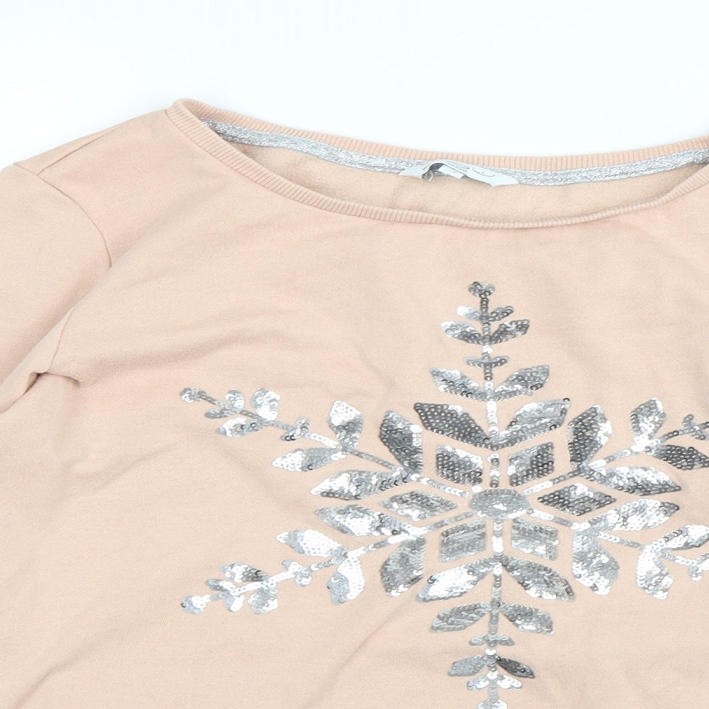New Look Womens Pink   Pullover Sweatshirt Size 12