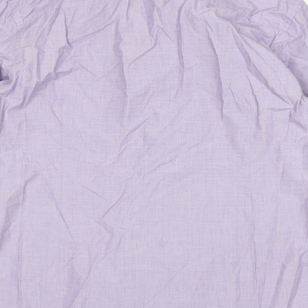Jaeger Mens Purple    Dress Shirt Size 16