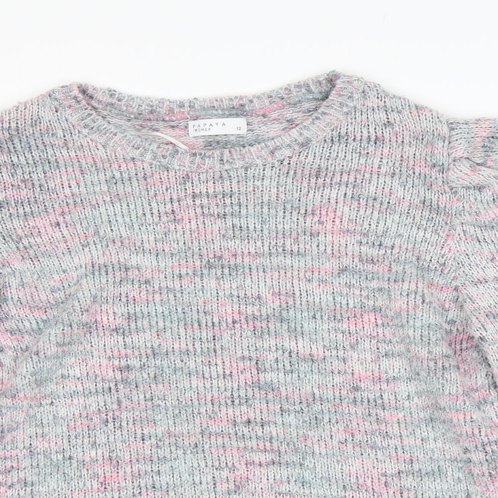 Papaya Womens Multicoloured   Pullover Jumper Size 12
