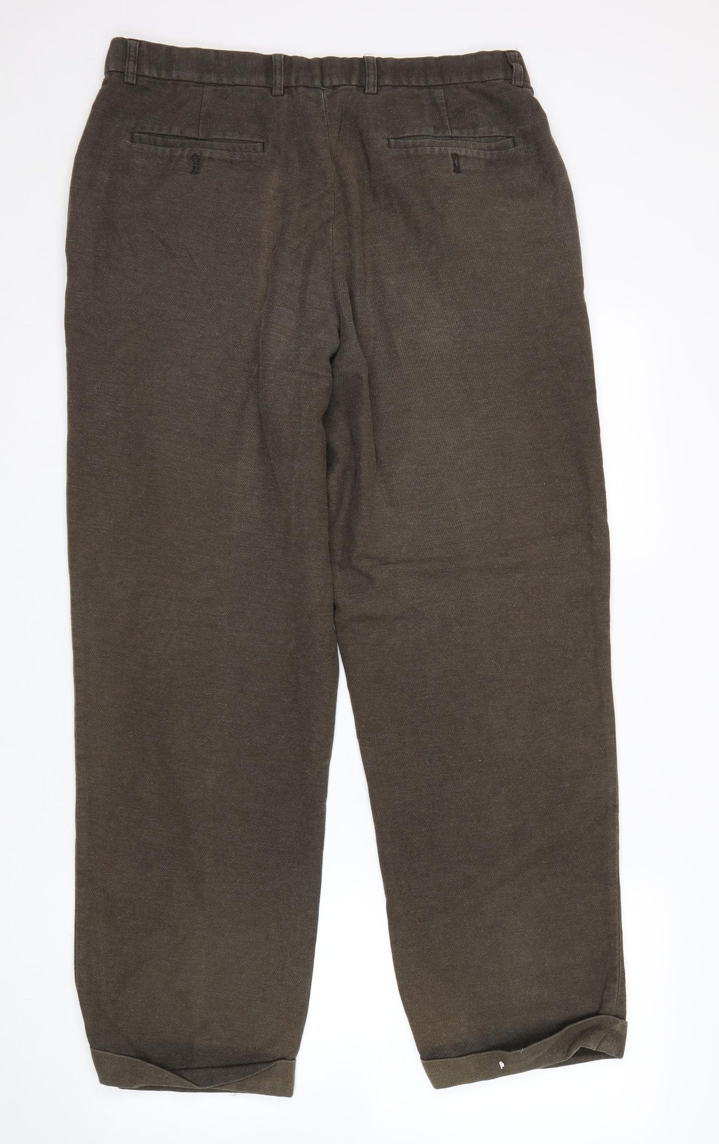 M&S Mens Green   Trousers  Size 34 L31 in