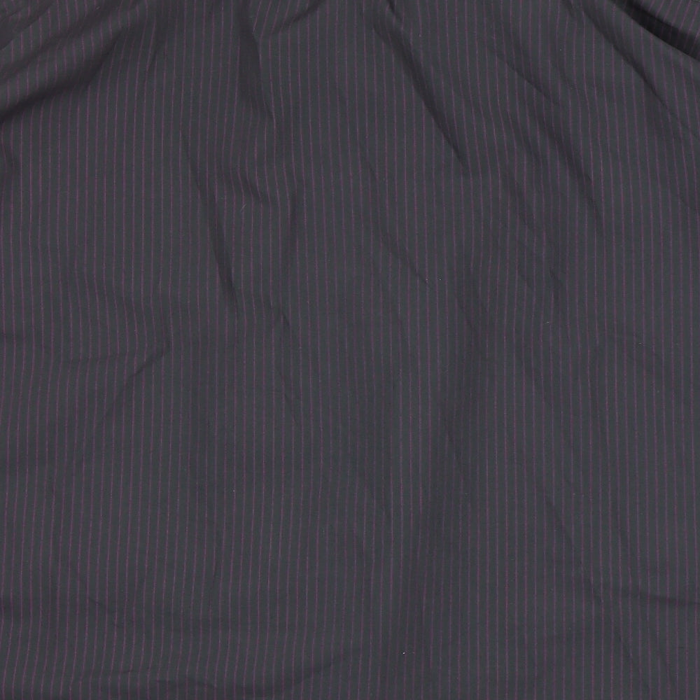 Urban Spirit Mens Grey Striped   Button-Up Size XL