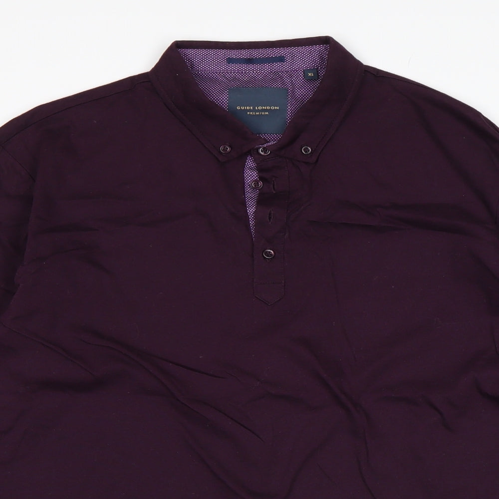 Guide London Mens Purple    Polo Size XL