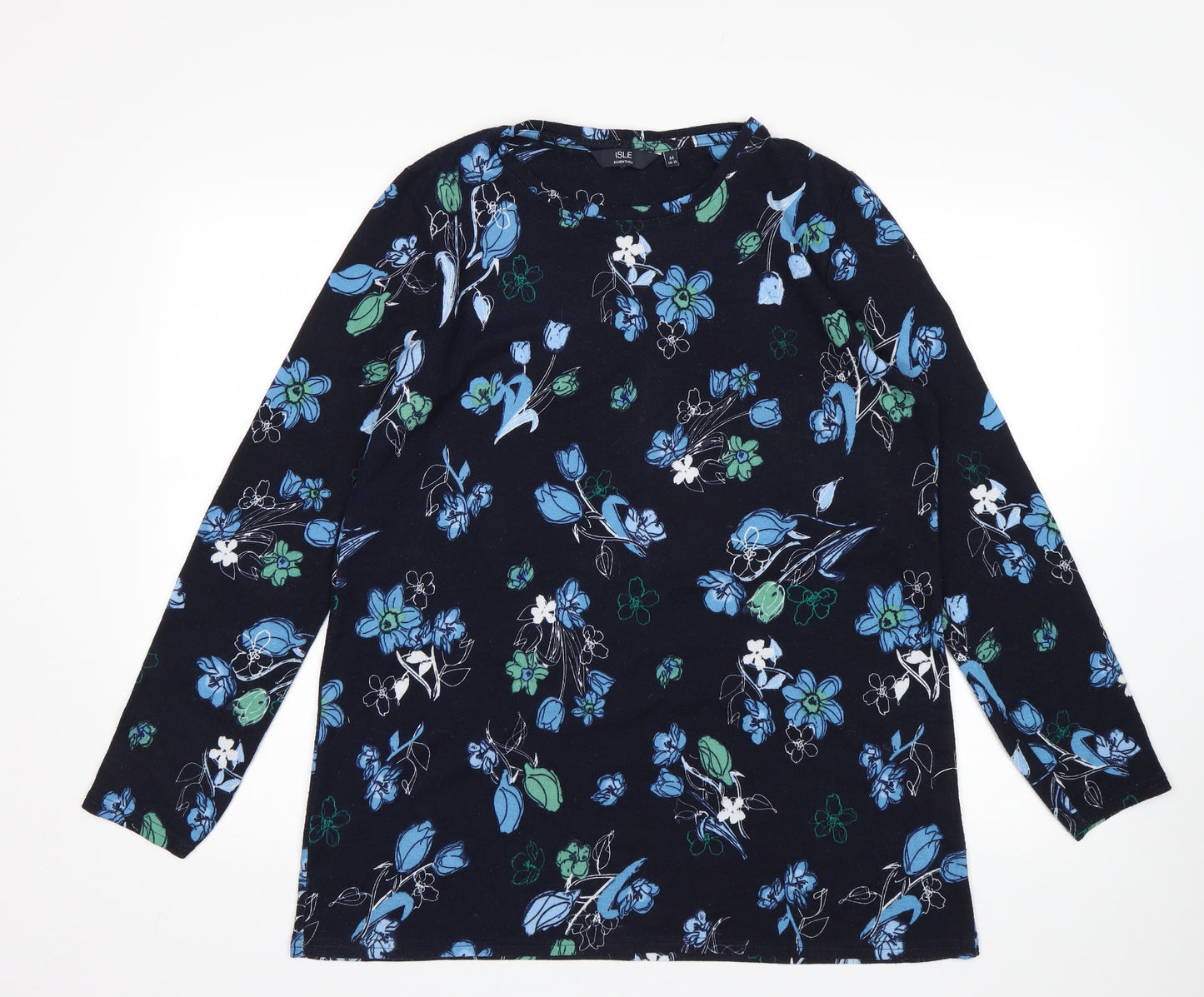 Isle Womens Multicoloured Floral  Pullover Jumper Size M