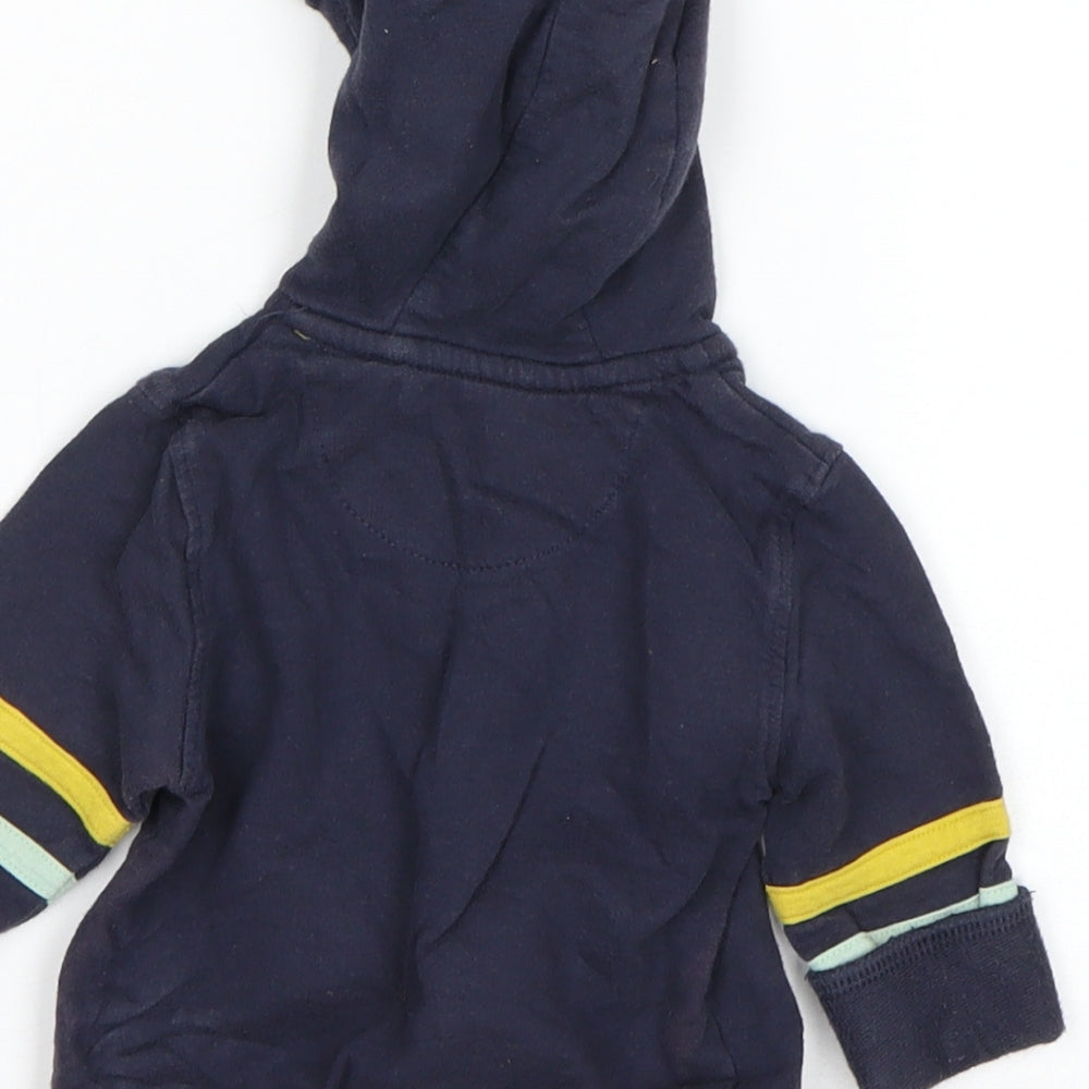 Mini Club Boys Blue   Full Zip Jumper Size 3-6 Months
