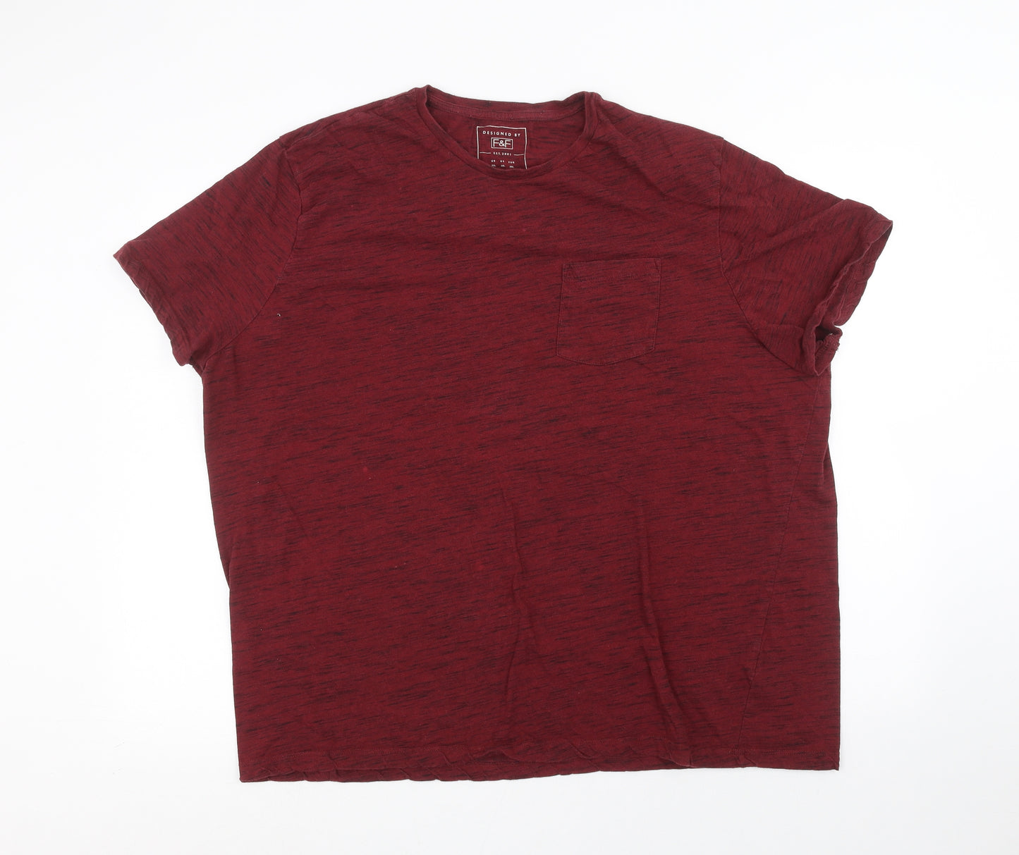 F&F Mens Red    T-Shirt Size 3XL