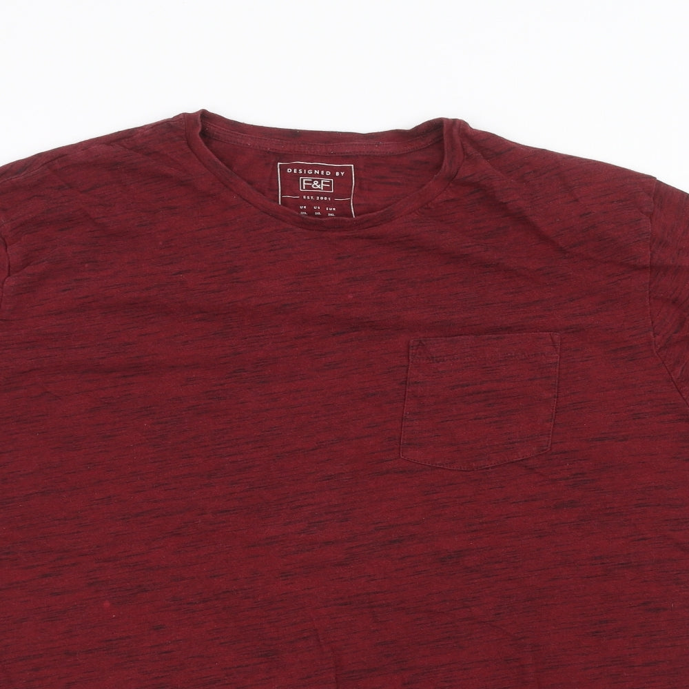 F&F Mens Red    T-Shirt Size 3XL