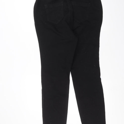 Evans Womens Black   Skinny Jeans Size 16 L26 in