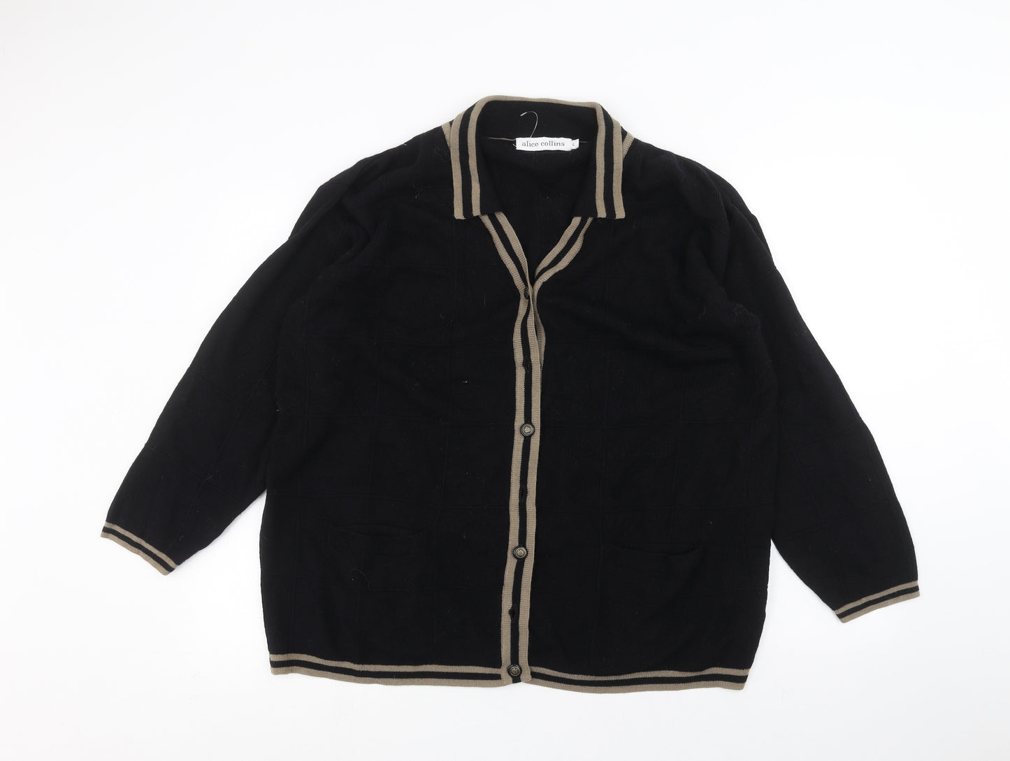 alice collins Womens Black   Cardigan Jumper Size L
