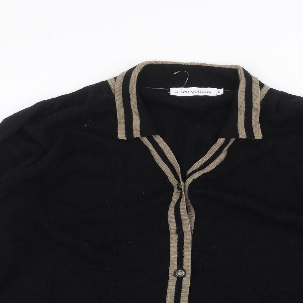 alice collins Womens Black   Cardigan Jumper Size L